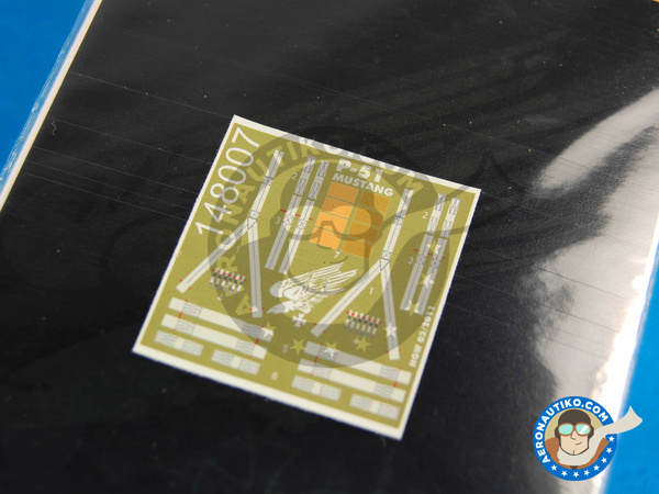 Image 4: North American P-51 Mustang | Seatbelts in 1/48 scale manufactured by HGW (ref. 148007)