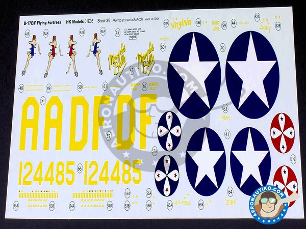 Image 20: B-17 E/F Flying Fortress | Maqueta de avión en escala 1/32 fabricado por HK Models (ref. 01E05)