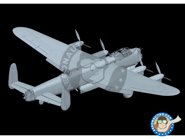 Image 3: Avro Lancaster B MK.I | Airplane kit in 1/48 scale manufactured by HK Models (ref. 01F005)