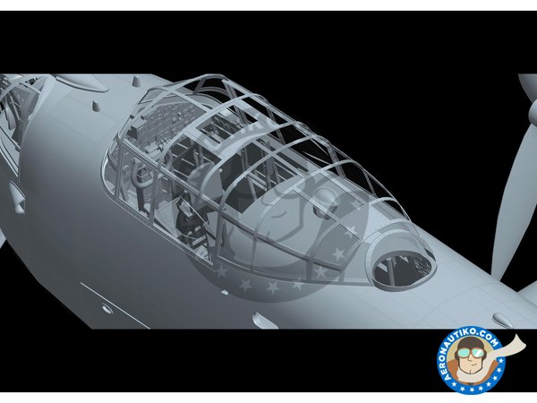 Image 5: Avro Lancaster B MK.I | Airplane kit in 1/48 scale manufactured by HK Models (ref. 01F005)