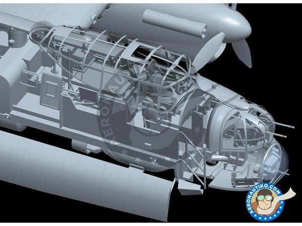 Image 6: Avro Lancaster B MK.I | Airplane kit in 1/48 scale manufactured by HK Models (ref. 01F005)