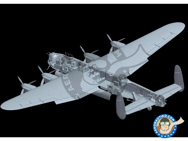 Image 7: Avro Lancaster B MK.I | Airplane kit in 1/48 scale manufactured by HK Models (ref. 01F005)