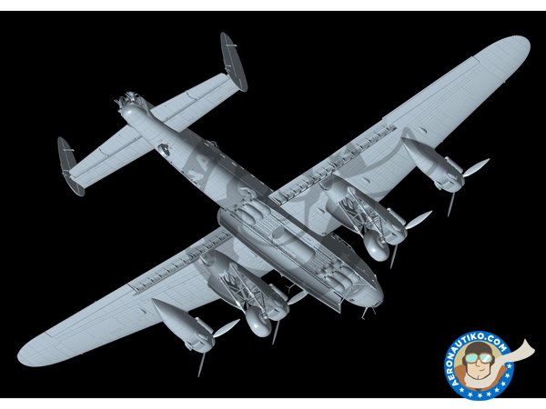 Image 8: Avro Lancaster B MK.I | Airplane kit in 1/48 scale manufactured by HK Models (ref. 01F005)