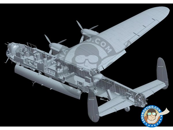 Image 9: Avro Lancaster B MK.I | Airplane kit in 1/48 scale manufactured by HK Models (ref. 01F005)