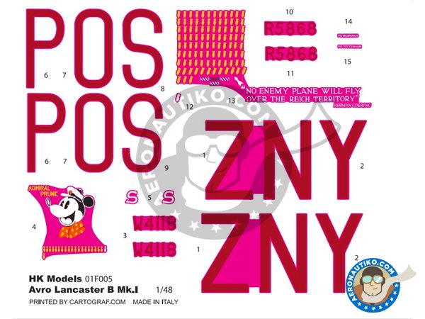 Image 11: Avro Lancaster B MK.I | Airplane kit in 1/48 scale manufactured by HK Models (ref. 01F005)