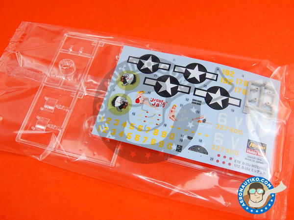 Image 5: North American B-25 Mitchell J | Airplane kit in 1/72 scale manufactured by Hasegawa (ref. 00546)