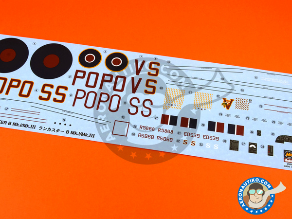 Image 6: Avro Lancaster B Mk I / Mk III | Airplane kit in 1/72 scale manufactured by Hasegawa (ref. 00553)