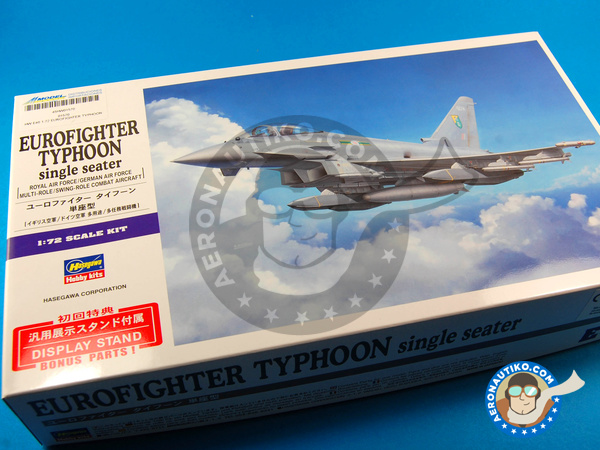 Image 1: Eurofighter Typhoon EF-2000 Single Seater | Airplane kit in 1/72 scale manufactured by Hasegawa (ref. 01570)
