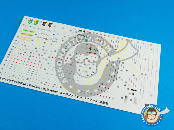 Image 6: Eurofighter Typhoon EF-2000 Single Seater | Airplane kit in 1/72 scale manufactured by Hasegawa (ref. 01570)