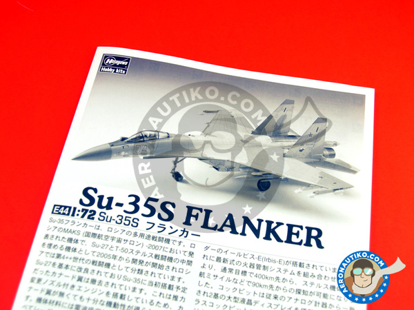 Image 6: Sukhoi Su-35 Flanker S | Airplane kit in 1/72 scale manufactured by Hasegawa (ref. 01574)