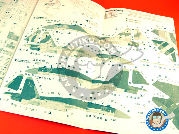 Image 9: Sukhoi Su-35 Flanker S | Airplane kit in 1/72 scale manufactured by Hasegawa (ref. 01574)