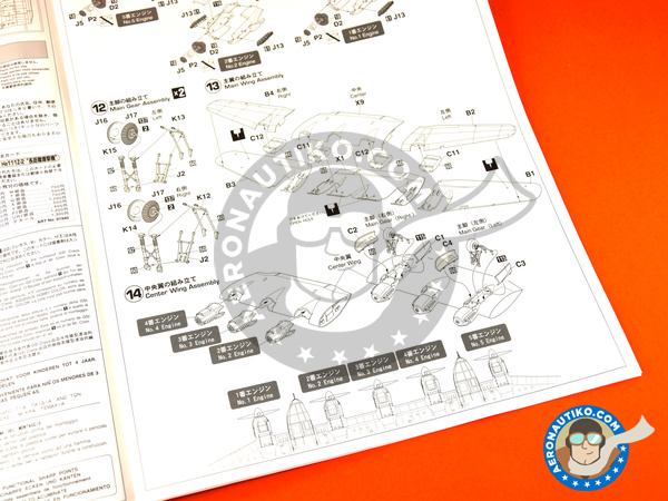 Image 11: Heinkel He 111 Z-2 | Airplane kit in 1/72 scale manufactured by Hasegawa (ref. 01940)