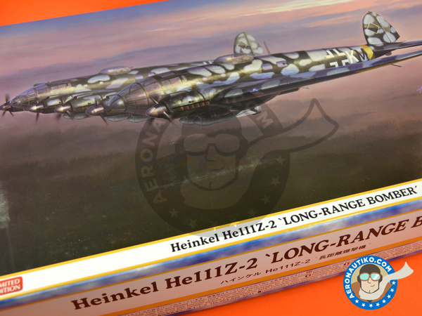 Image 15: Heinkel He 111 Z-2 | Airplane kit in 1/72 scale manufactured by Hasegawa (ref. 01940)