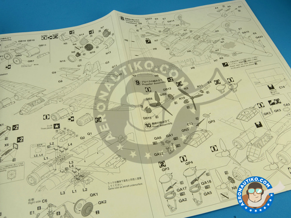 Image 3: Junkers Ju188 | Airplane kit in 1/72 scale manufactured by Hasegawa (ref. 01970)