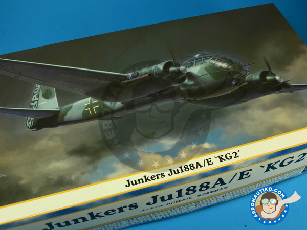 Image 9: Junkers Ju188 | Airplane kit in 1/72 scale manufactured by Hasegawa (ref. 01970)
