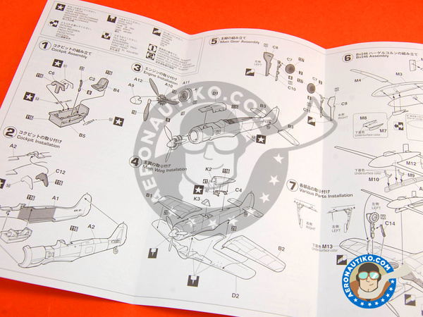 Image 3: Focke-Wulf Fw 190 Würger A-8 w / Bv 246 Hagelkorn | Airplane kit in 1/72 scale manufactured by Hasegawa (ref. 01984)