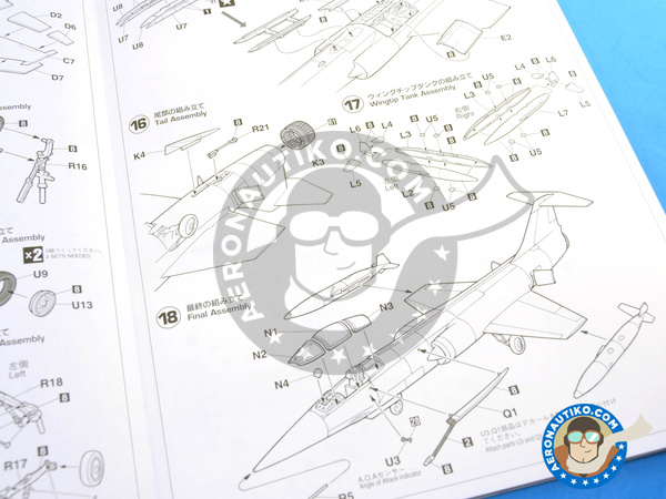 Image 10: Lockheed F-104 Starfighter C | Airplane kit in 1/48 scale manufactured by Hasegawa (ref. 07219)
