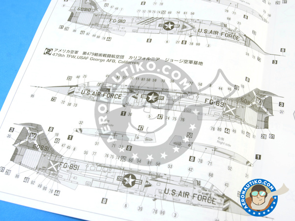 Image 12: Lockheed F-104 Starfighter C | Airplane kit in 1/48 scale manufactured by Hasegawa (ref. 07219)