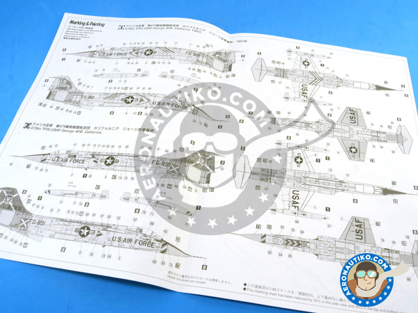 Image 13: Lockheed F-104 Starfighter C | Airplane kit in 1/48 scale manufactured by Hasegawa (ref. 07219)