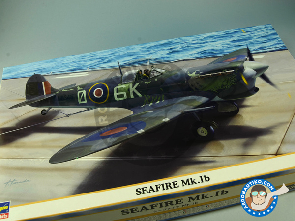 Image 1: Supermarine Seafire Mk. Ib | Airplane kit in 1/48 scale manufactured by Hasegawa (ref. 07309)