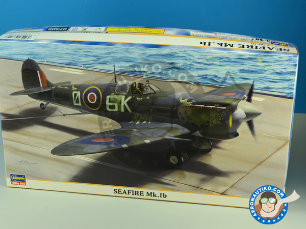 Image 9: Supermarine Seafire Mk. Ib | Airplane kit in 1/48 scale manufactured by Hasegawa (ref. 07309)