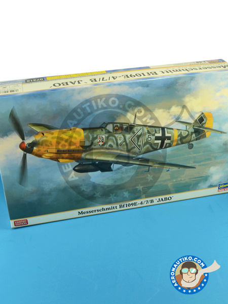 Messerschmitt Bf 109 E-4/7/B Jabo | Airplane kit in 1/48 scale manufactured by Hasegawa (ref. 07316) image