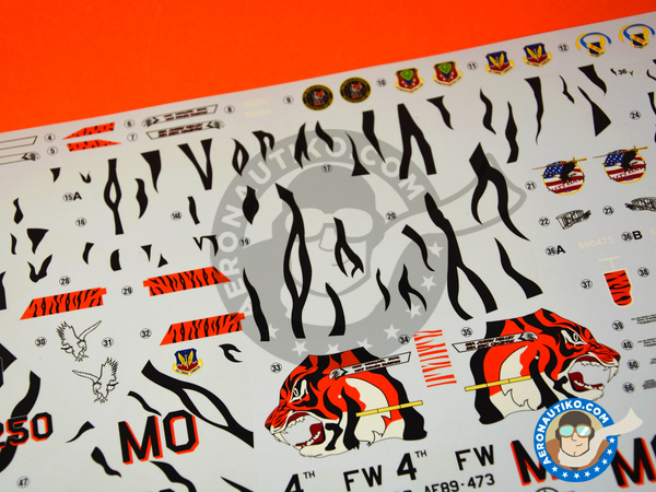 Image 8: McDonnell Douglas F-15 Eagle E | Maqueta de avión en escala 1/48 fabricado por Hasegawa (ref. 07318)