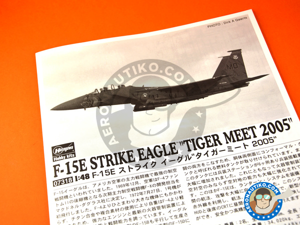 Image 11: McDonnell Douglas F-15 Eagle E | Maqueta de avión en escala 1/48 fabricado por Hasegawa (ref. 07318)