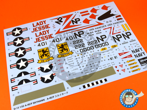 Image 5: Douglas A-4 Skyhawk E/F | Airplane kit in 1/32 scale manufactured by Hasegawa (ref. 08063)