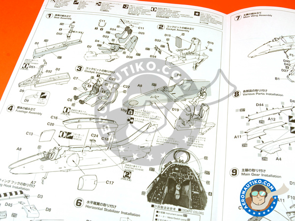 Image 7: Douglas A-4 Skyhawk E/F | Airplane kit in 1/32 scale manufactured by Hasegawa (ref. 08063)