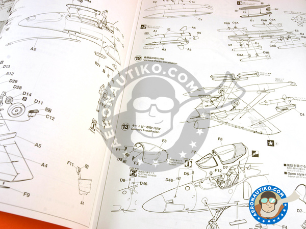 Image 8: Douglas A-4 Skyhawk E/F | Airplane kit in 1/32 scale manufactured by Hasegawa (ref. 08063)
