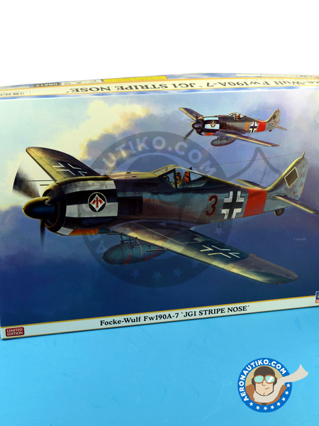Focke-Wulf Fw 190 Würger A-7 JG1 | Airplane kit in 1/32 scale manufactured by Hasegawa (ref. 08217) image