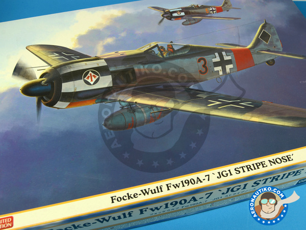 Hasegawa 1//32 08217 Focke-Wulf Fw190A-7 JG1 stripe nose