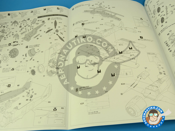 Image 3: Focke-Wulf Fw 190 Würger A-7 JG1 | Airplane kit in 1/32 scale manufactured by Hasegawa (ref. 08217)