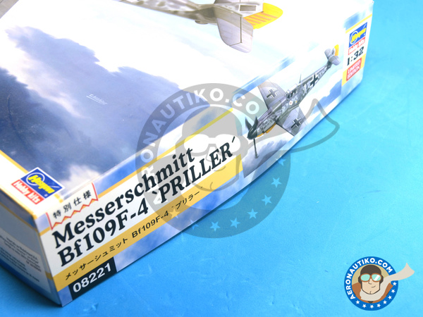 Image 13: Messerschmitt Bf 109 F-4 Priller | Airplane kit in 1/32 scale manufactured by Hasegawa (ref. 08221)