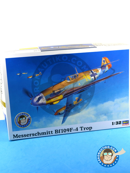 Messerschmitt Bf 109 F-4 Trop | Airplane kit in 1/32 scale manufactured by Hasegawa (ref. 08881) image