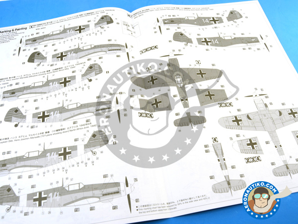 Image 12: Messerschmitt Bf 109 F-4 Trop | Airplane kit in 1/32 scale manufactured by Hasegawa (ref. 08881)