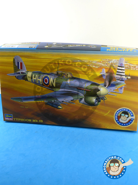 Hawker Typhoon Mk Ib | Airplane kit in 1/48 scale manufactured by Hasegawa (ref. 09059) image