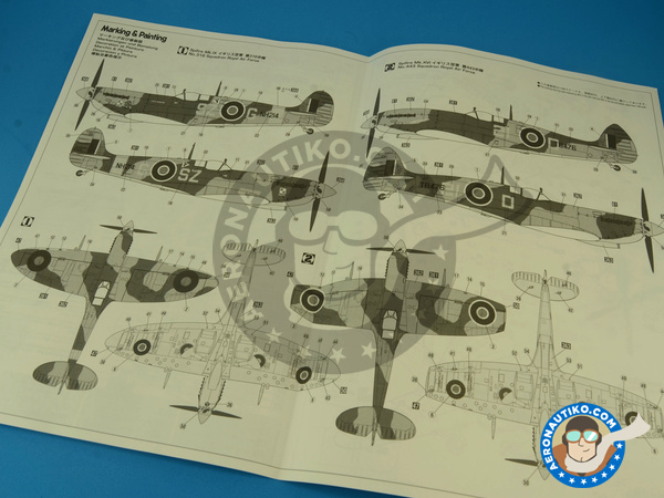 Image 4: Supermarine Spitfire Mk. IXc | Airplane kit in 1/48 scale manufactured by Hasegawa (ref. 09079)