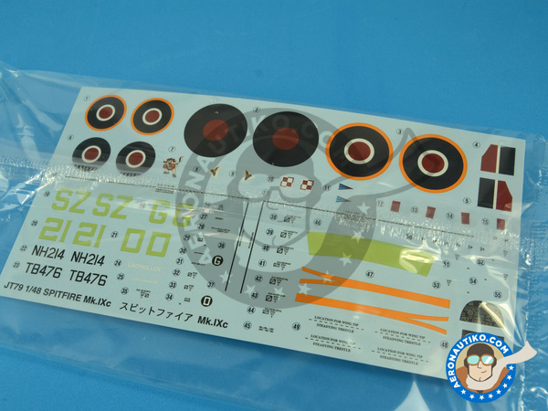 Image 6: Supermarine Spitfire Mk. IXc | Airplane kit in 1/48 scale manufactured by Hasegawa (ref. 09079)