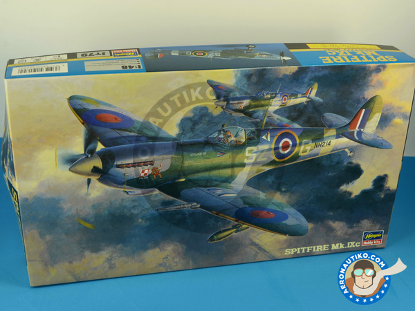 Image 9: Supermarine Spitfire Mk. IXc | Airplane kit in 1/48 scale manufactured by Hasegawa (ref. 09079)
