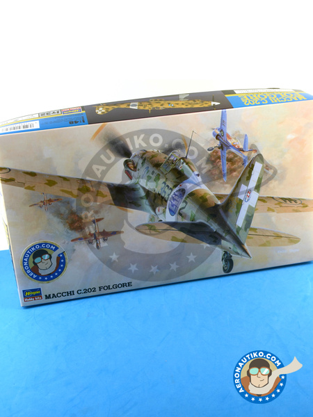 Macchi M.C.202 Folgore | Airplane kit in 1/48 scale manufactured by Hasegawa (ref. 09132) image