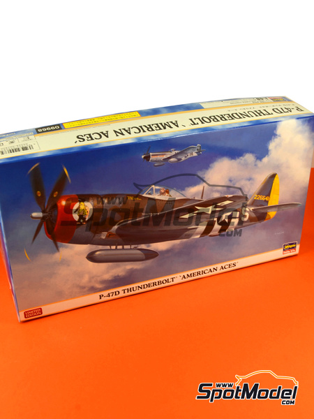 Republic P-47 Thunderbolt D | Airplane kit in 1/48 scale manufactured by Hasegawa (ref. 09968) image
