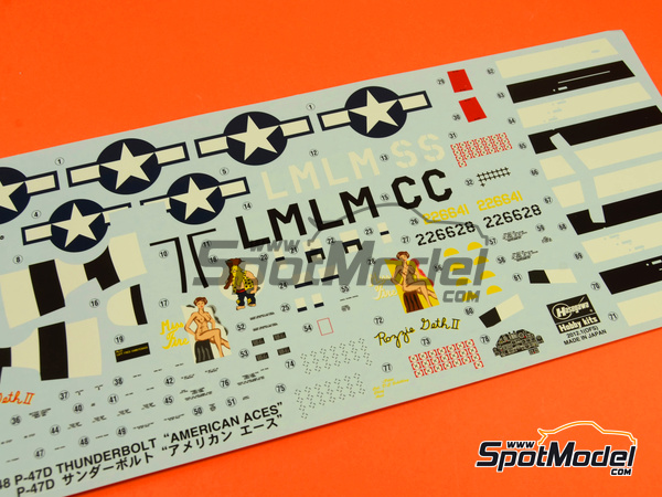 Image 8: Republic P-47 Thunderbolt D | Airplane kit in 1/48 scale manufactured by Hasegawa (ref. 09968)