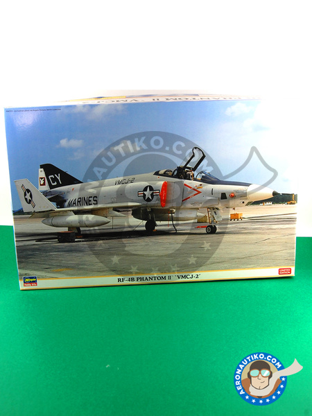 McDonnell Douglas F-4 Phantom II VMCJ-2 | Airplane kit in 1/48 scale manufactured by Hasegawa (ref. 09973) image