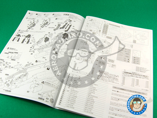 Image 10: McDonnell Douglas F-4 Phantom II VMCJ-2 | Airplane kit in 1/48 scale manufactured by Hasegawa (ref. 09973)