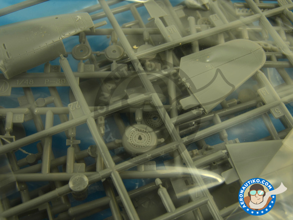 Image 6: Bell P-39 Airacobra Q | Airplane kit in 1/48 scale manufactured by Hasegawa (ref. 09974)