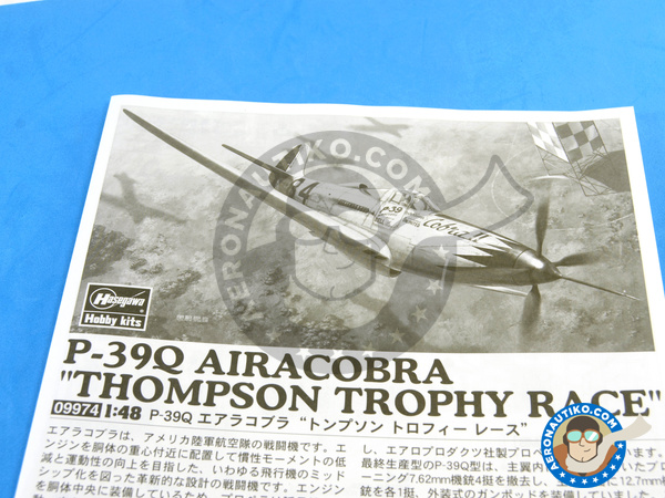 Image 9: Bell P-39 Airacobra Q | Airplane kit in 1/48 scale manufactured by Hasegawa (ref. 09974)