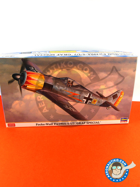Focke-Wulf Fw 190 Würger A-5 / U7 Graf Special | Airplane kit in 1/48 scale manufactured by Hasegawa (ref. 09976) image