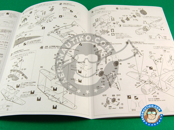 Image 3: Focke-Wulf Fw 190 Würger A-5 / U7 Graf Special | Airplane kit in 1/48 scale manufactured by Hasegawa (ref. 09976)